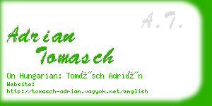 adrian tomasch business card